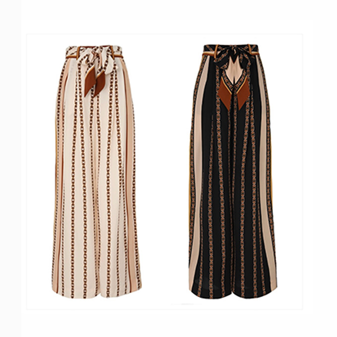 zimmermann illuminate tie belt high waist wide leg trousers eve shirt & trousers